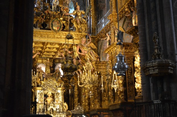 Incense burner and golden altar