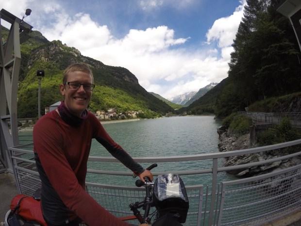 At a dam below the border