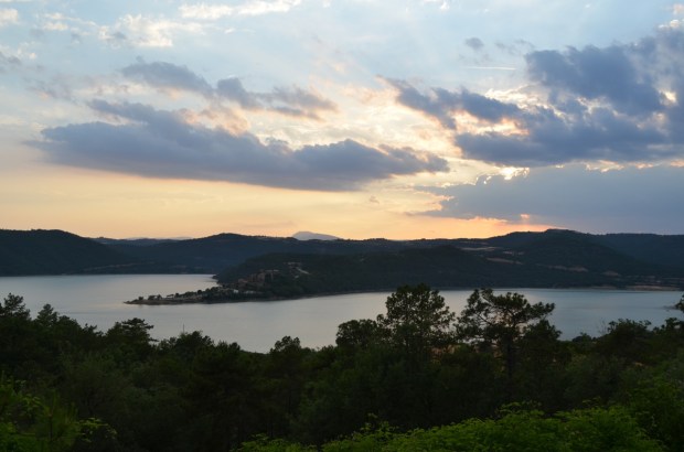 Evening light over the river