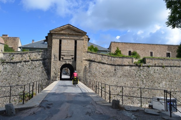Across the drawbridge