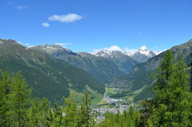 Zernez from the viewpoint