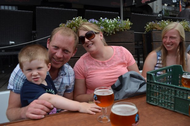 Casey always gets a bit lary after a couple of beers