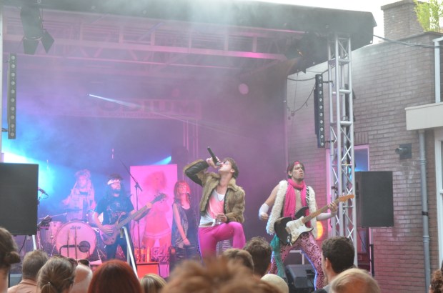 One of the more exuberant bands