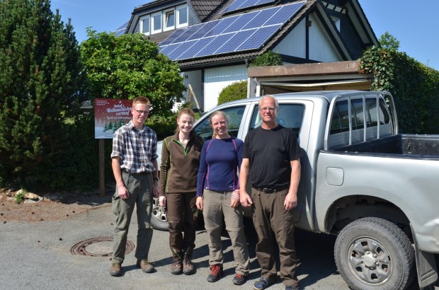 Olaf, Jakob and Sophie with Anna