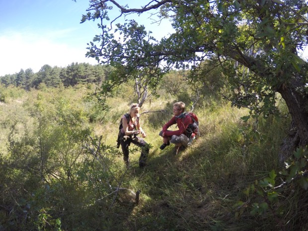 In the overgrown dunes with Yvonne